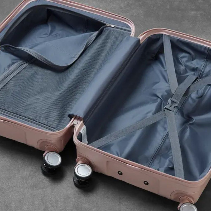 Rock Aspen Carry On Hardsided Suitcase - Pink - Love Luggage