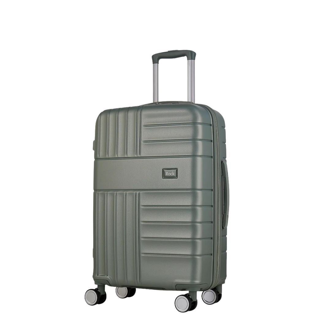 Rock Aspen Carry On Hardsided Suitcase - Sage Green - Love Luggage