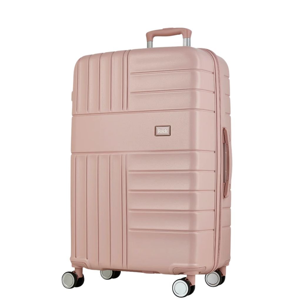 Rock Aspen Large Hardsided Suitcase - Pink - Love Luggage