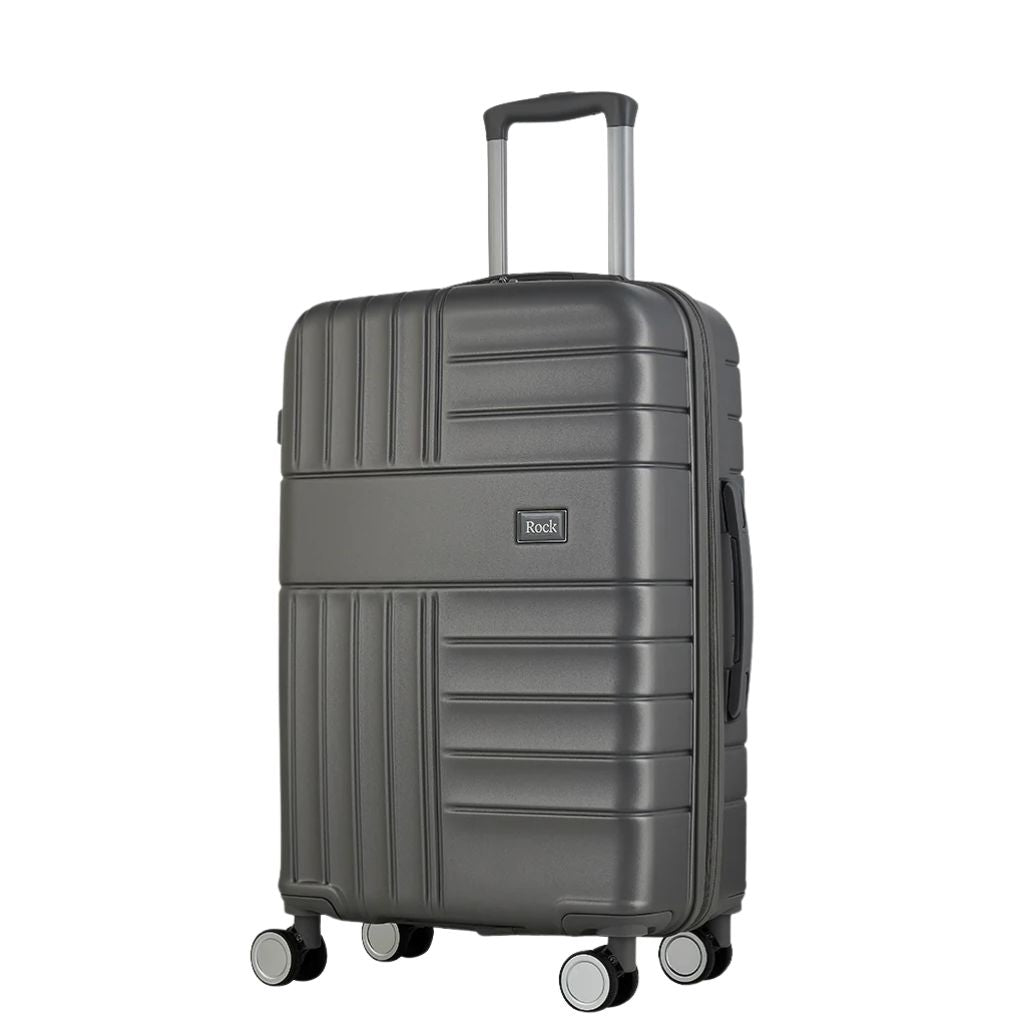 Rock Aspen Medium Hardsided Suitcase - Charcoal - Love Luggage