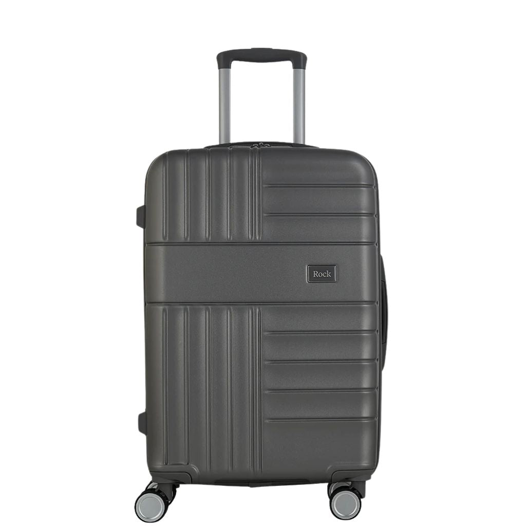 Rock Aspen Medium Hardsided Suitcase - Charcoal - Love Luggage