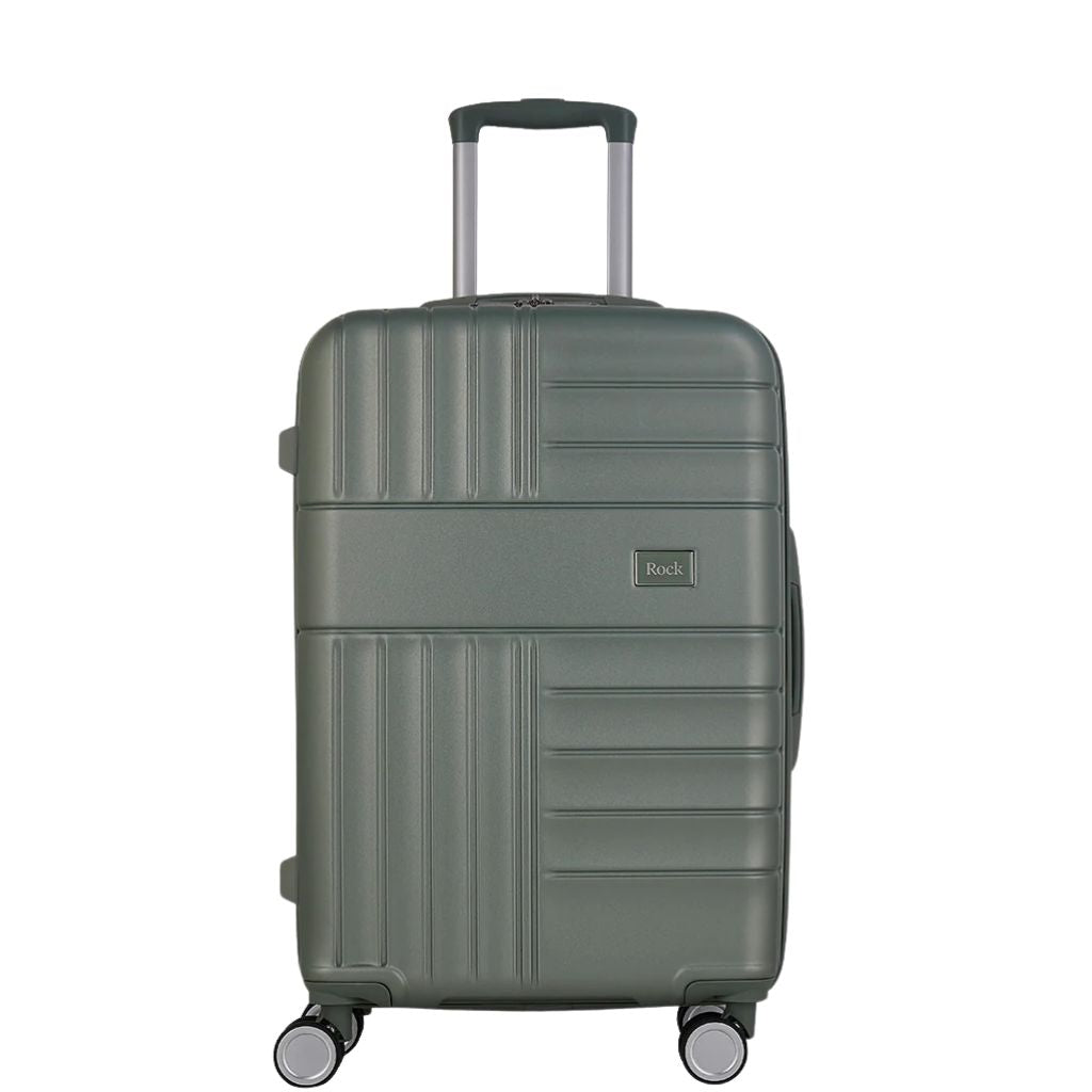 Rock Aspen Medium Hardsided Suitcase - Sage Green - Love Luggage