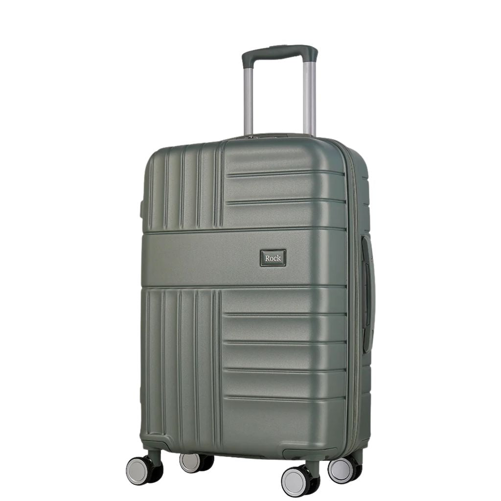 Rock Aspen Medium Hardsided Suitcase - Sage Green - Love Luggage