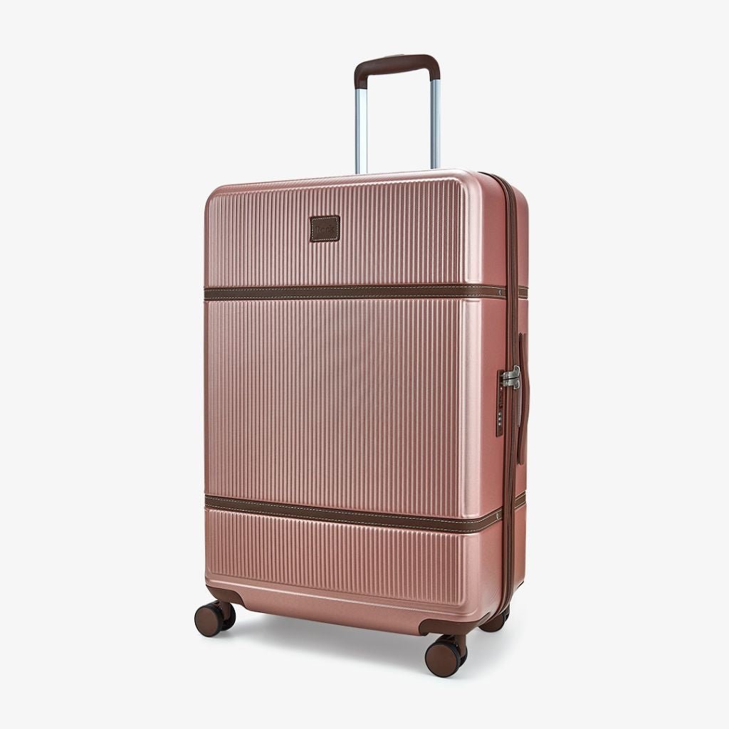 Rock Chelsea 73cm Large Hardsided Luggage - Pink - Love Luggage