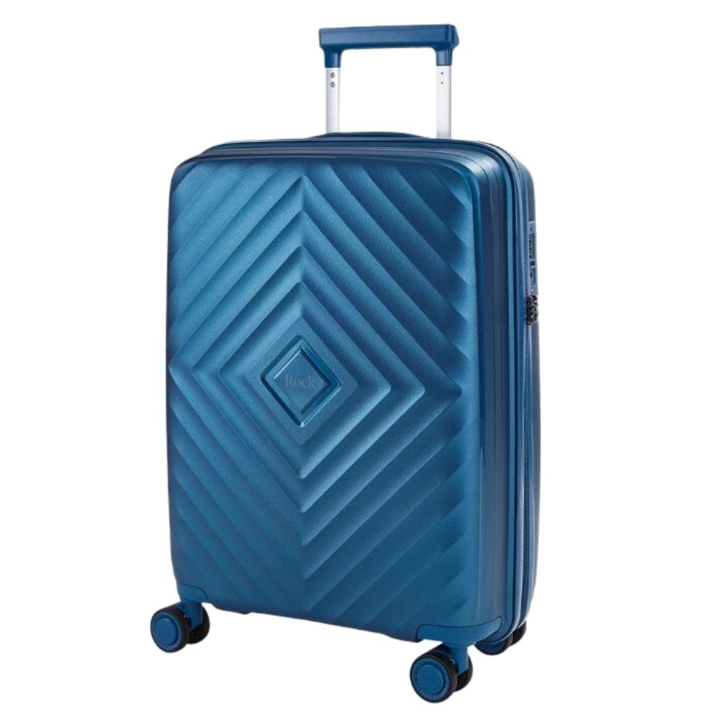 Rock Infinity 54cm Carry On Hardsided Suitcase - Navy - Love Luggage