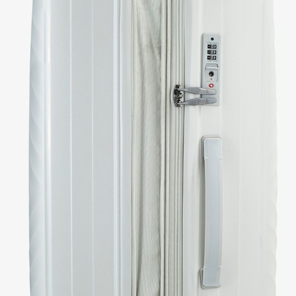 Rock Infinity 73cm Large Expander Hardsided Suitcase - Pearl - Love Luggage
