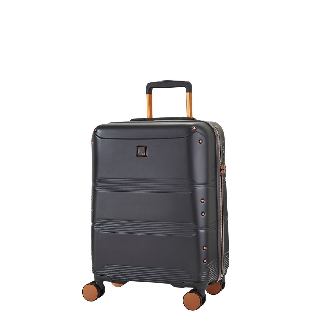 Rock Mayfair 54cm Carry On Hardsided Luggage - Charcoal - Love Luggage