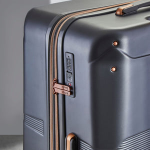 Rock Mayfair 54cm Carry On Hardsided Luggage - Charcoal - Love Luggage