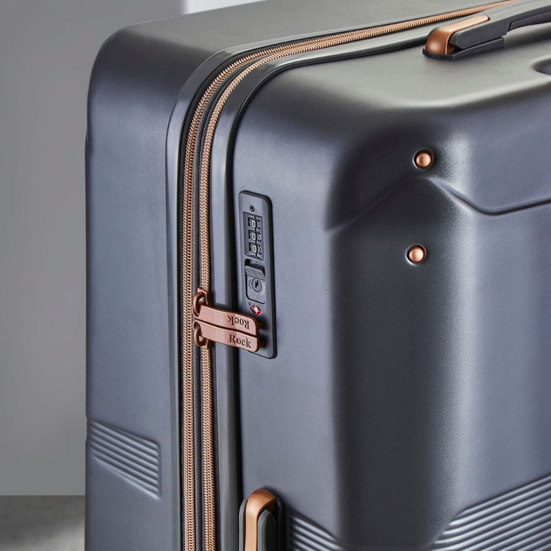 Rock Mayfair 54cm Carry On Hardsided Luggage - Charcoal - Love Luggage