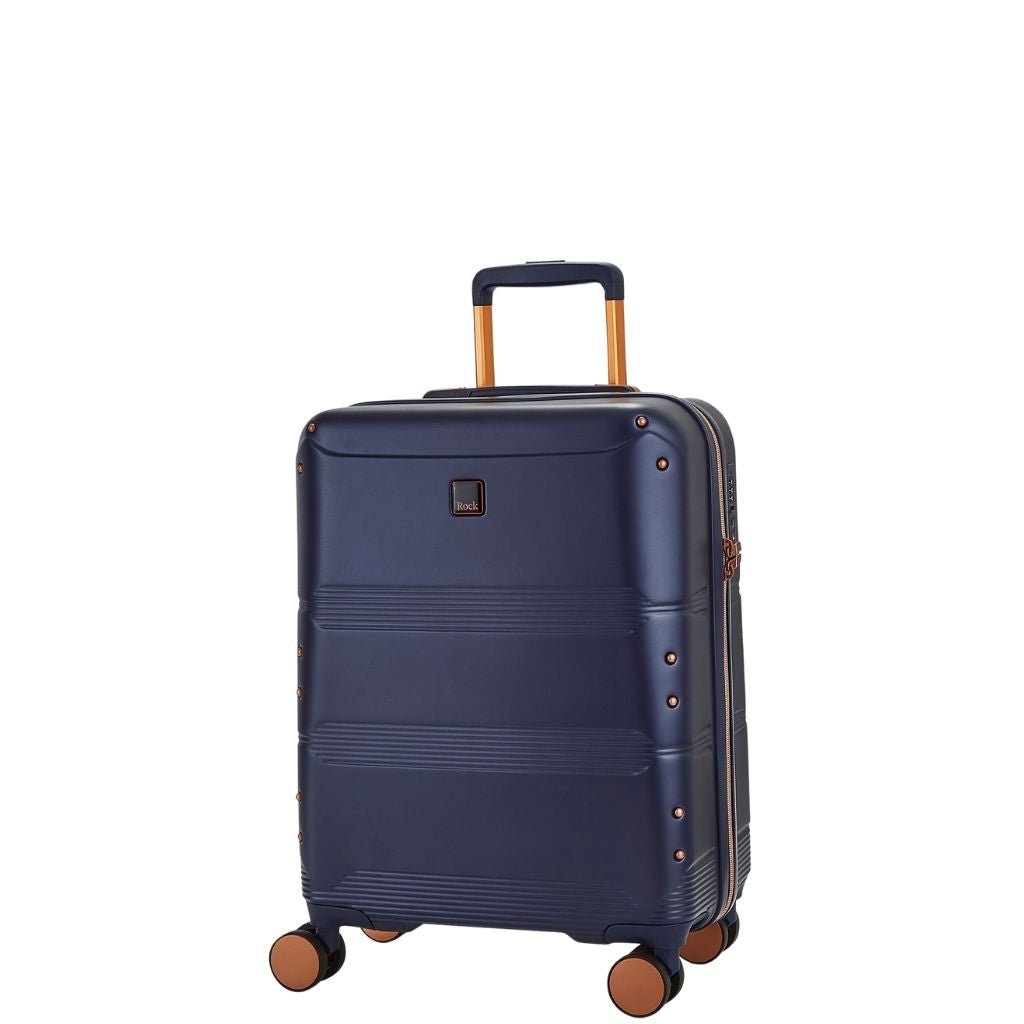 Rock Mayfair 54cm Carry On Hardsided Luggage - Navy - Love Luggage