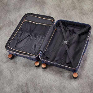 Rock Mayfair 77cm Large Hardsided Exp Luggage - Navy - Love Luggage