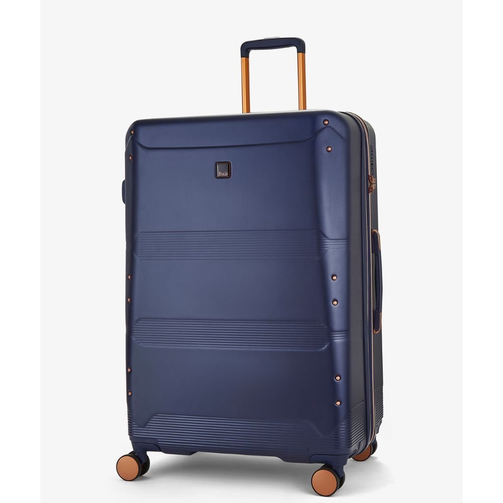 Rock Mayfair 77cm Large Hardsided Exp Luggage - Navy - Love Luggage