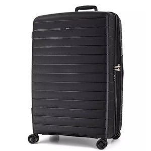 Rock Palma 3 Pce Set Lightweight Hardsided Suitcase - Black - Love Luggage