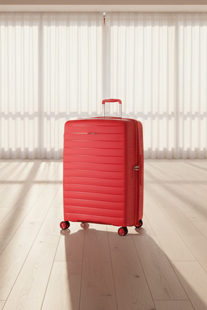 Rock Palma 3 Pce Set Lightweight Hardsided Suitcase - Coral Rock Luggage