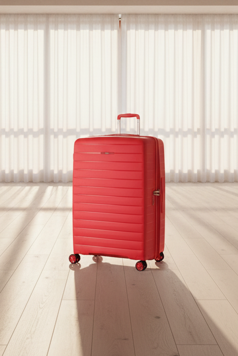 Rock Palma 3 Pce Set Lightweight Hardsided Suitcase - Coral Rock Luggage
