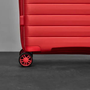 Rock Palma 3 Pce Set Lightweight Hardsided Suitcase - Coral - Love Luggage