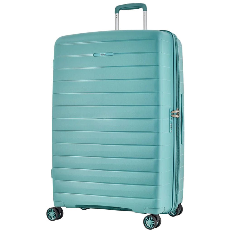 Rock Palma 3 Pce Set Lightweight Hardsided Suitcase - Seafoam Blue - Love Luggage