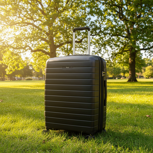 Rock Palma Medium Lightweight Hardsided Suitcase - Black Rock Luggage