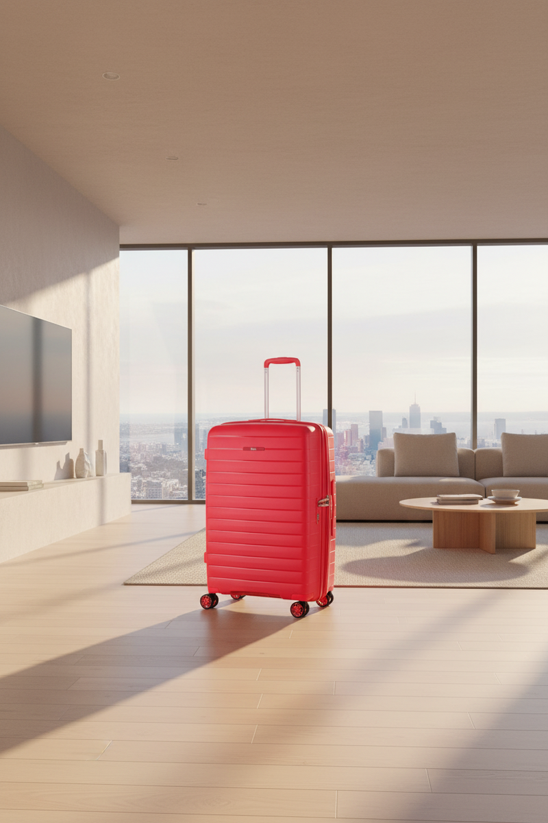 Rock Palma Medium Lightweight Hardsided Suitcase - Coral Rock Luggage