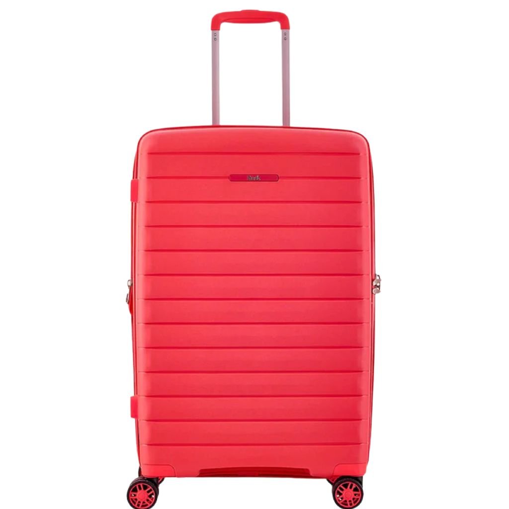Rock Palma Medium Lightweight Hardsided Suitcase - Coral - Love Luggage