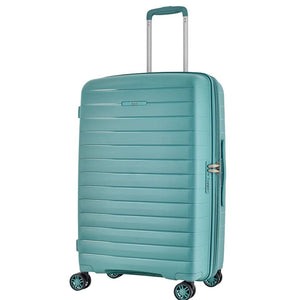 Rock Palma Medium Lightweight Hardsided Suitcase - Seafoam Blue - Love Luggage