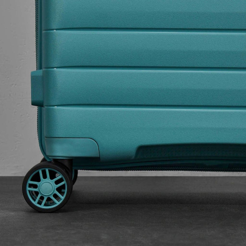 Rock Palma Medium Lightweight Hardsided Suitcase - Seafoam Blue - Love Luggage