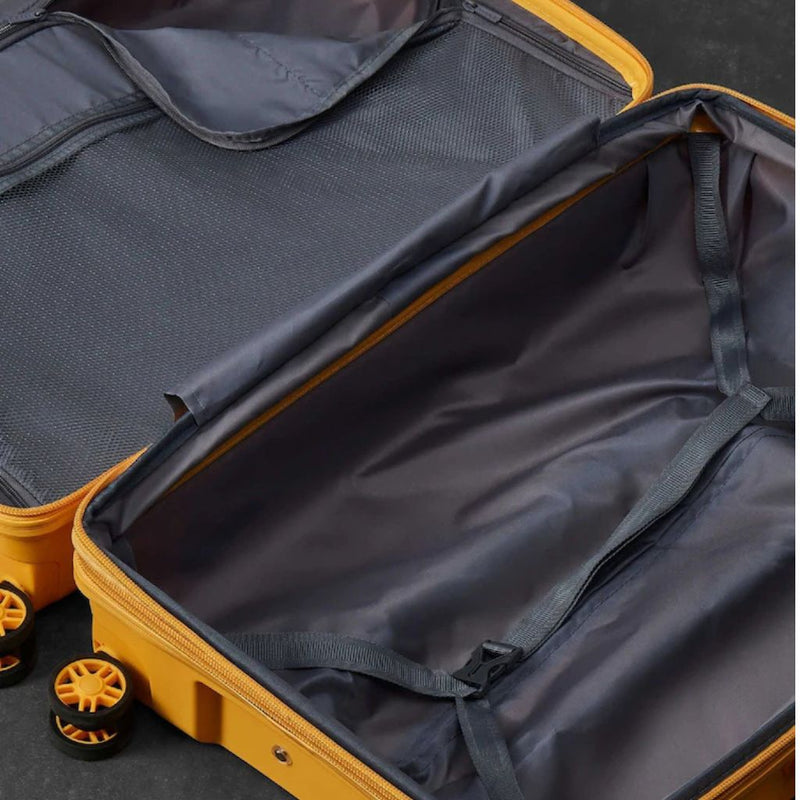 Rock Palma Medium Lightweight Hardsided Suitcase - Yellow - Love Luggage