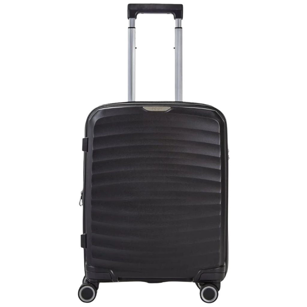 Rock Sunwave 54cm Carry On Hardsided Luggage - Black - Love Luggage