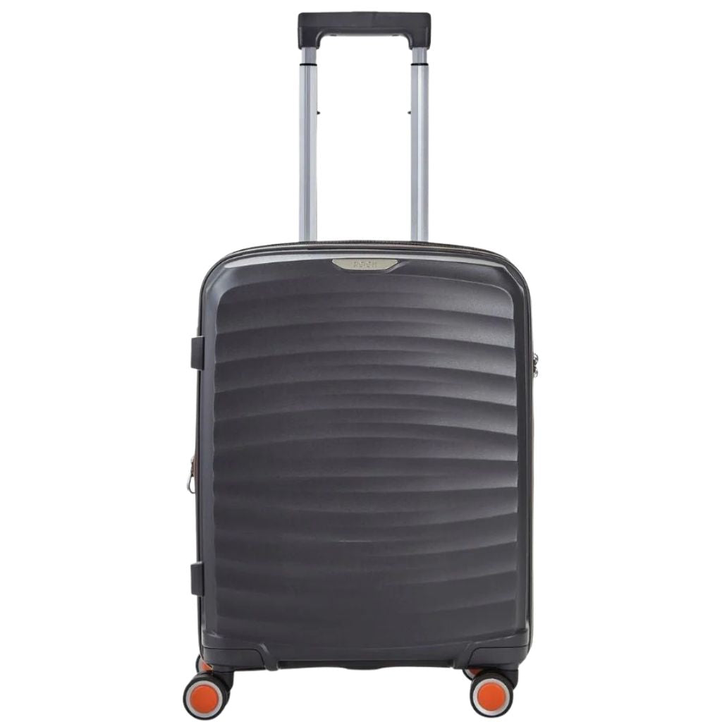 Rock Sunwave 54cm Carry On Hardsided Luggage - Charcoal - Love Luggage