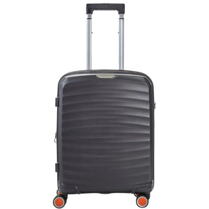 Rock Sunwave 54cm Carry On Hardsided Luggage - Charcoal - Love Luggage
