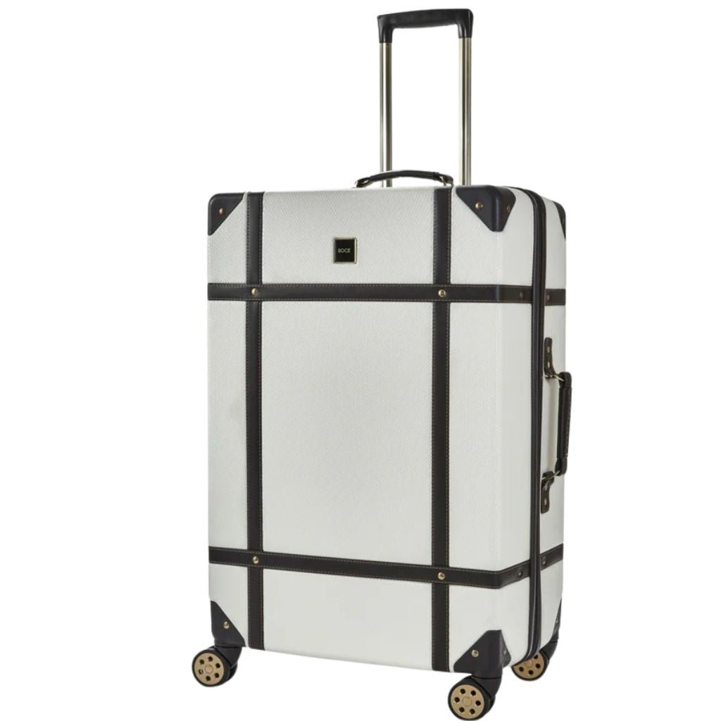 Rock Vintage 3 Piece Hardsided Luggage Set - Cream - Love Luggage