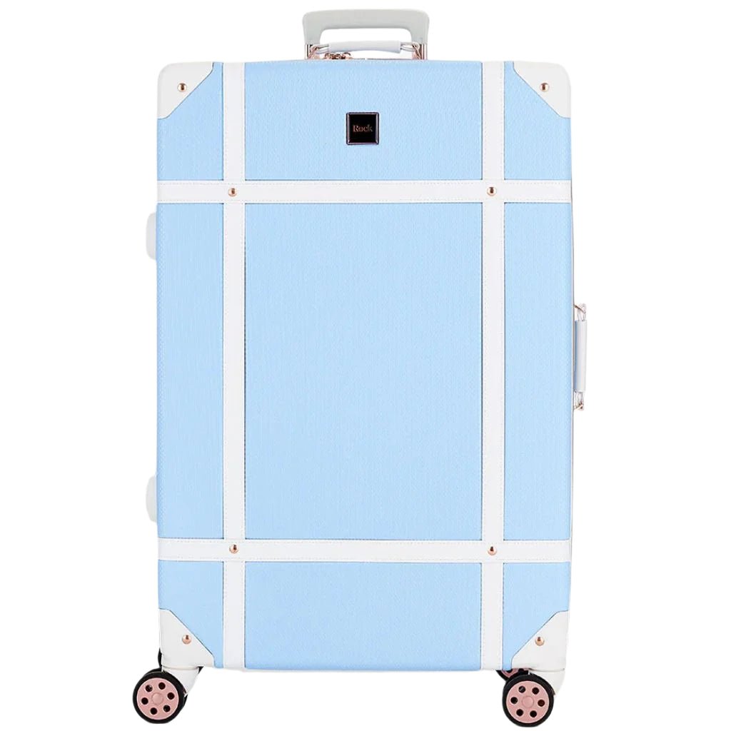 Rock Vintage 3 Piece Hardsided Luggage Set - Sky Blue - Love Luggage