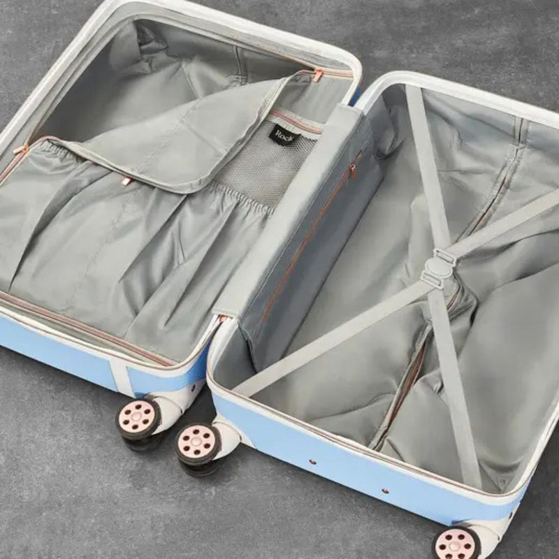 Rock Vintage 3 Piece Hardsided Luggage Set - Sky Blue - Love Luggage