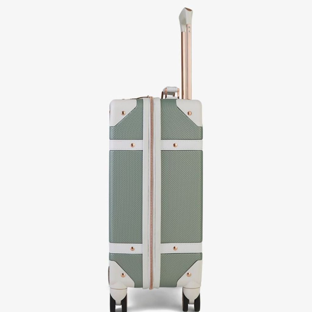 Rock Vintage 54cm Carry On Hardsided Luggage - Sage Green - Love Luggage