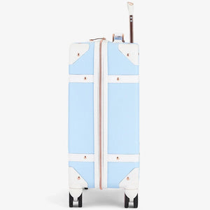 Rock Vintage 54cm Carry On Hardsided Luggage - Sky Blue - Love Luggage