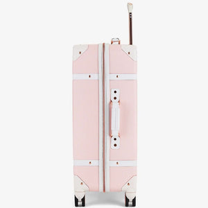 Rock Vintage 67cm Medium Hardsided Luggage - Baby Pink - Love Luggage