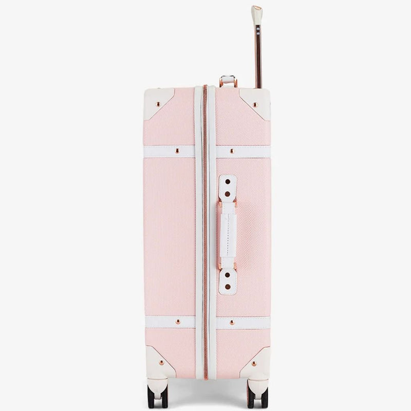 Rock Vintage 67cm Medium Hardsided Luggage - Baby Pink - Love Luggage