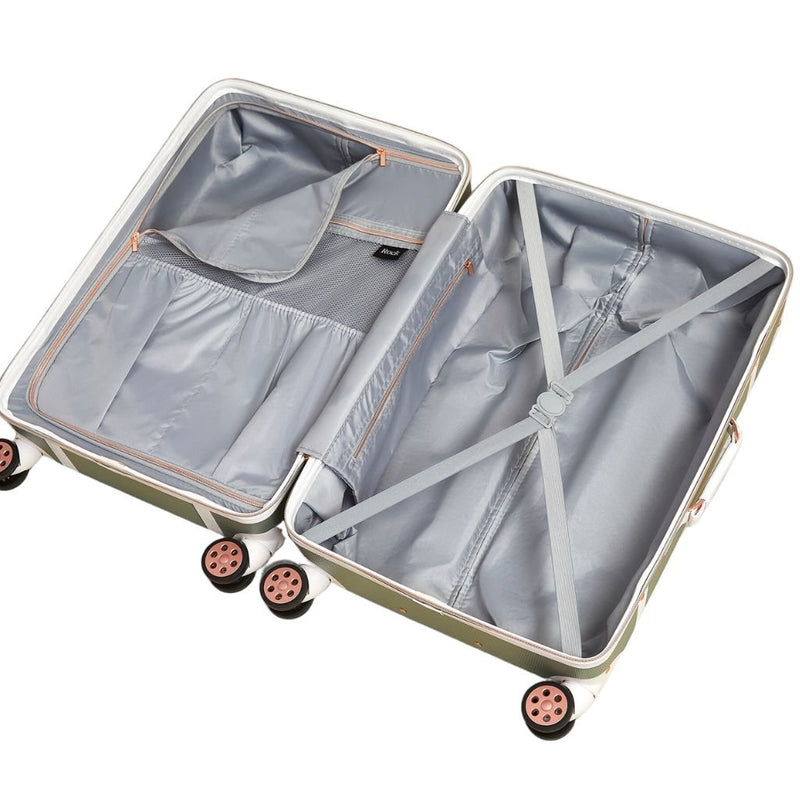 Rock Vintage 67cm Medium Hardsided Luggage - Sage Green - Love Luggage