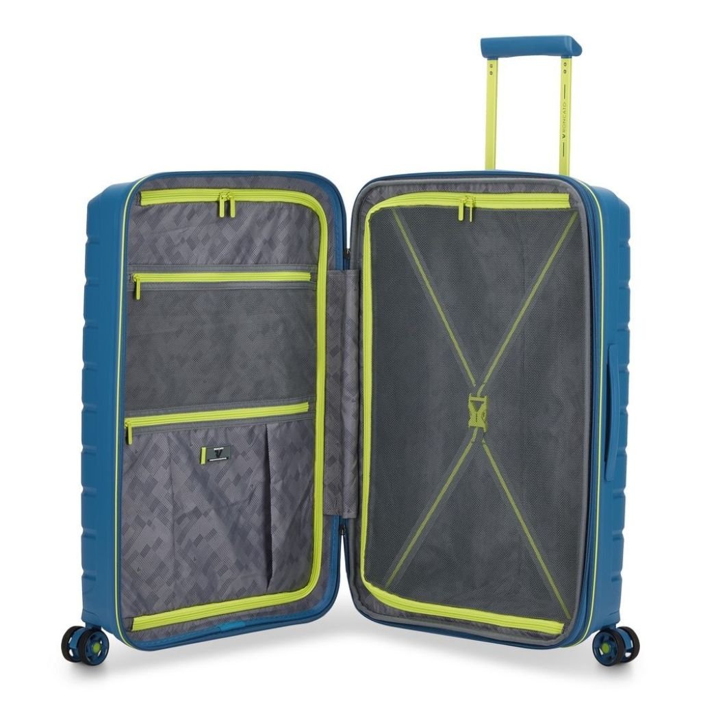 Roncato B Flying 3 Piece Lightweight EXP Spinner Luggage Set - Blue - Love Luggage