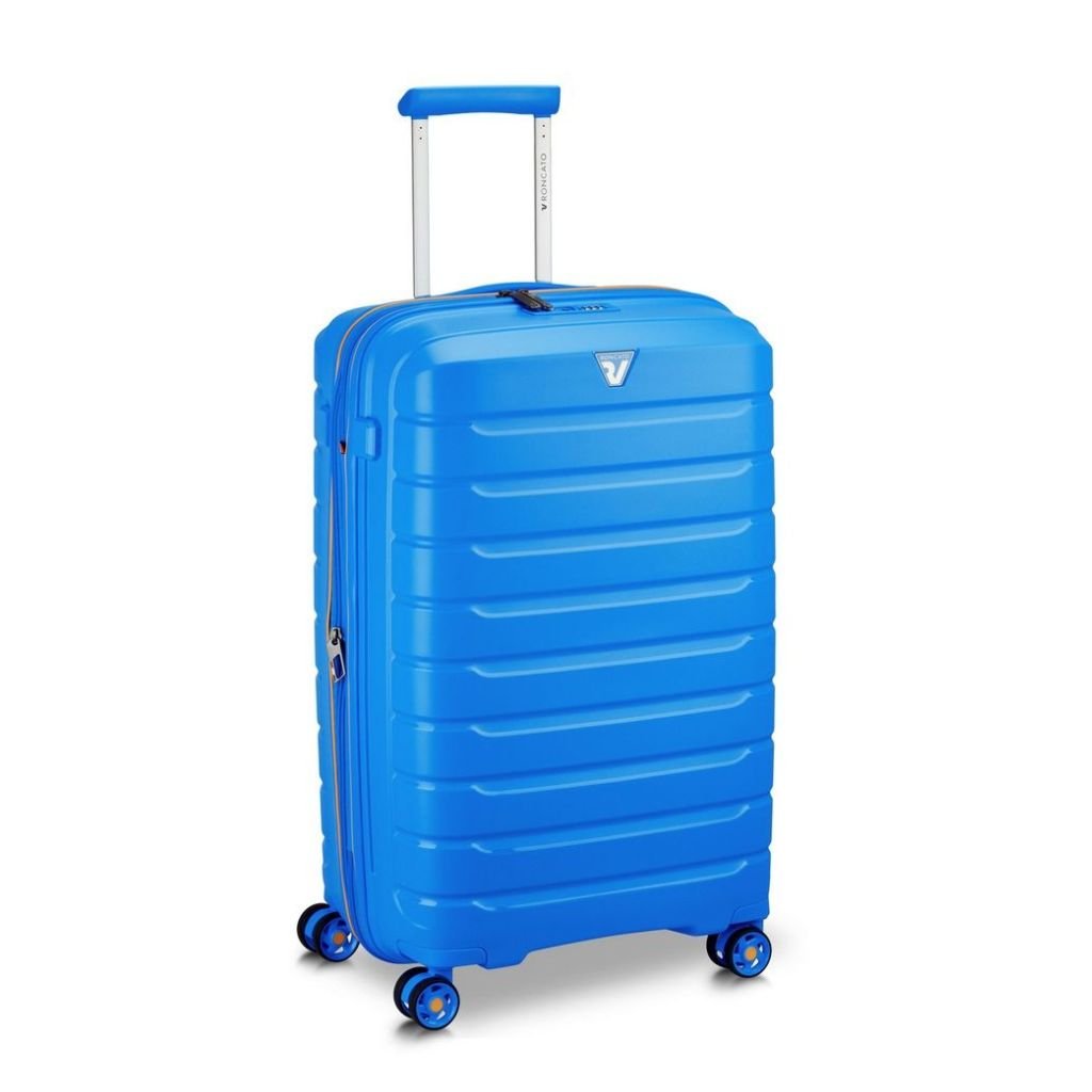 Roncato B Flying 3 Piece Lightweight EXP Spinner Luggage Set - Sky Blue - Love Luggage