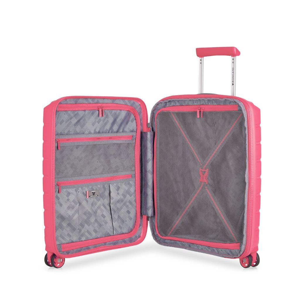 Roncato B Flying DLX Carry On Exp Luggage - Pink - Love Luggage