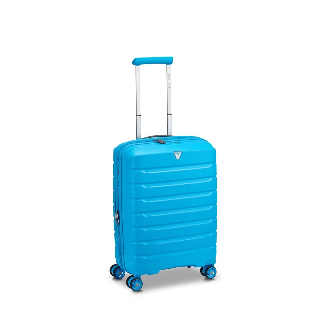 Roncato B Flying DLX Carry On Exp Luggage - Sky Blue - Love Luggage