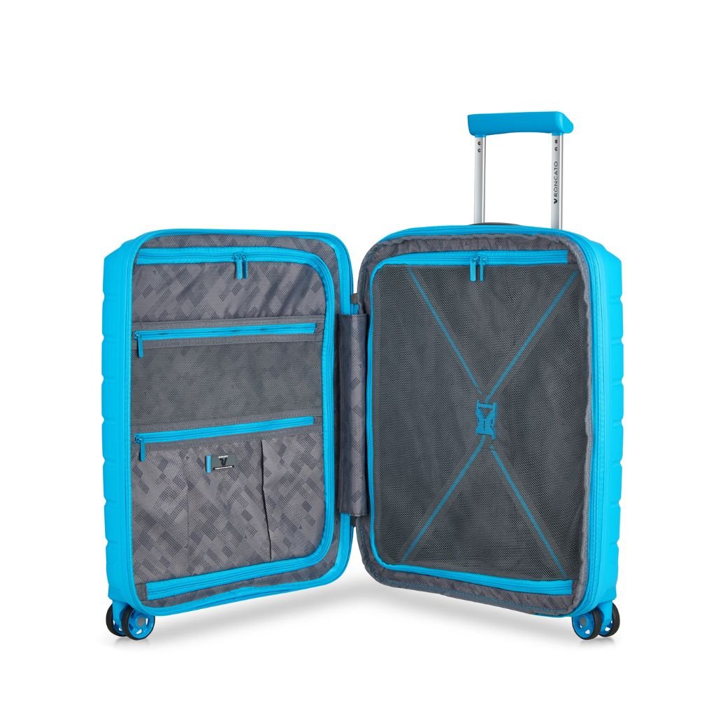Roncato B Flying DLX Carry On Exp Luggage - Sky Blue - Love Luggage