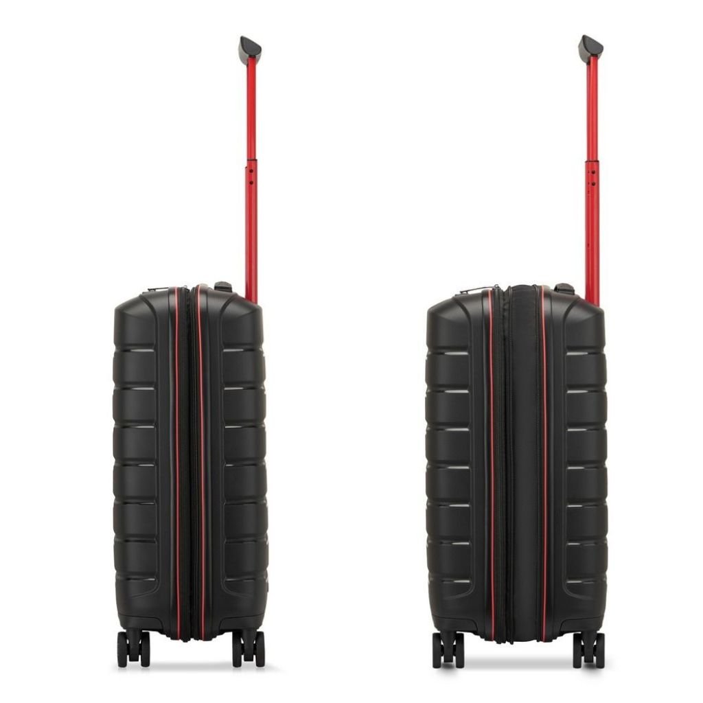 Roncato B Flying DLX Carry On Exp Luggage - Smoke Black - Love Luggage