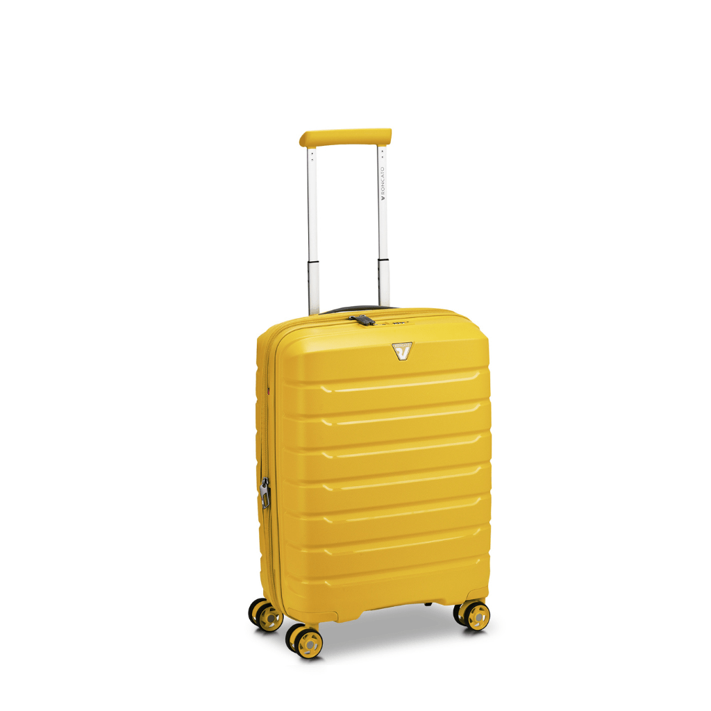 Roncato B Flying DLX Carry On Exp Luggage - Yellow - Love Luggage