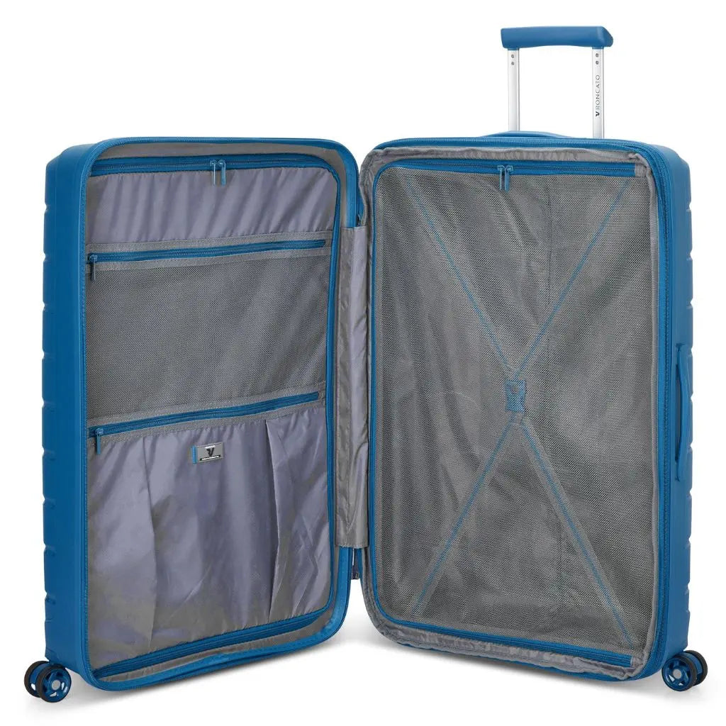 Roncato B Flying DLX Large Exp Luggage - Denim - Love Luggage
