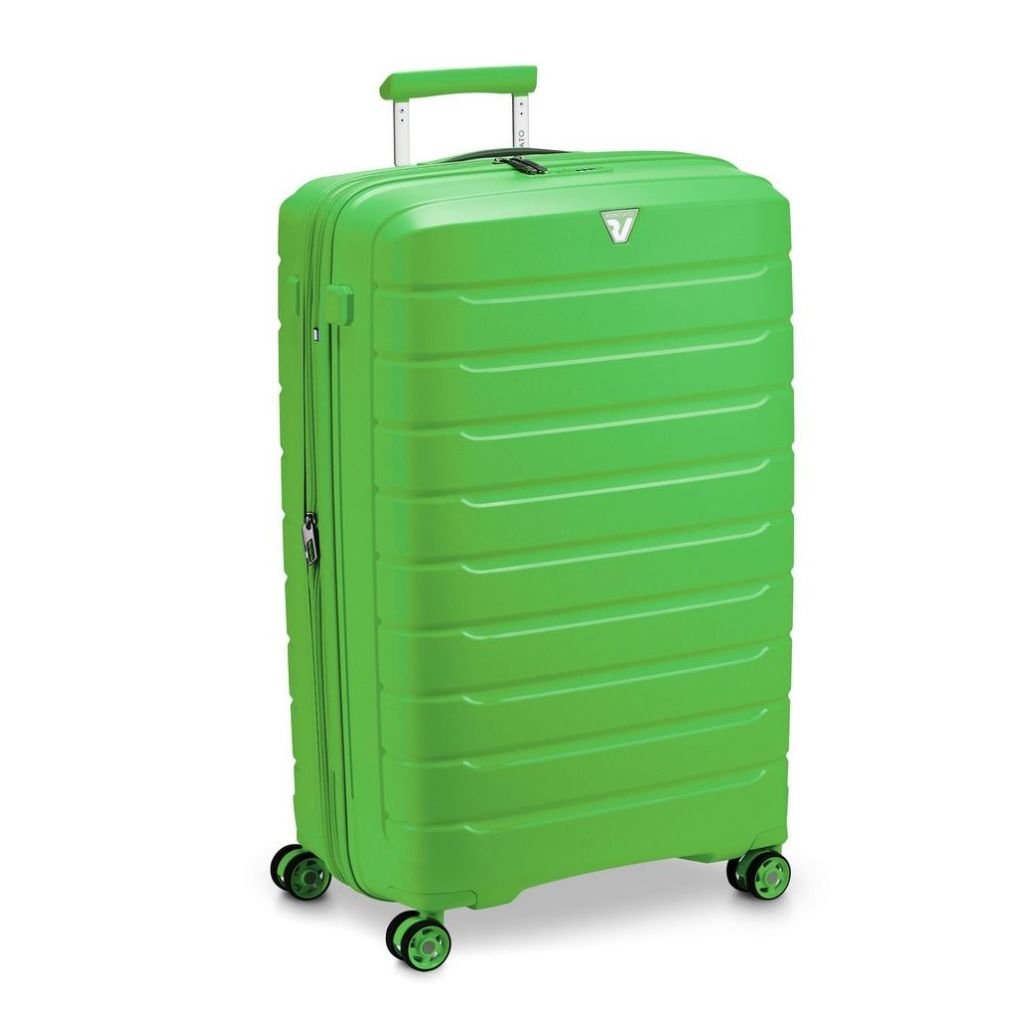 Roncato B Flying DLX Large Exp Luggage - Lime green - Love Luggage