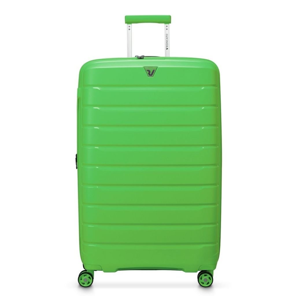 Roncato B Flying DLX Large Exp Luggage - Lime green - Love Luggage