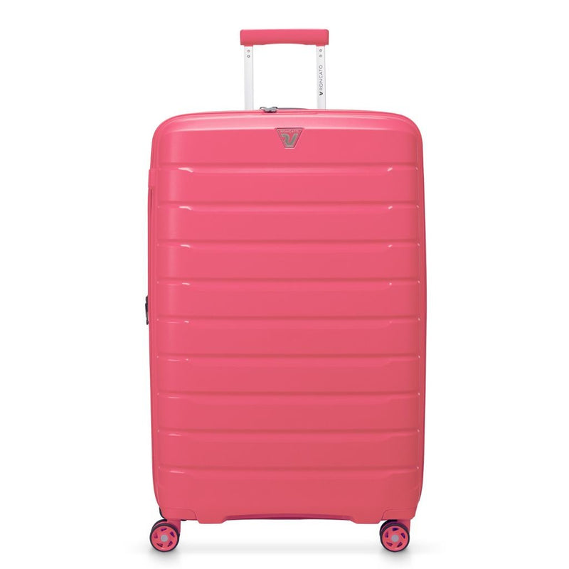 Roncato B Flying DLX Large Exp Luggage - Pink - Love Luggage