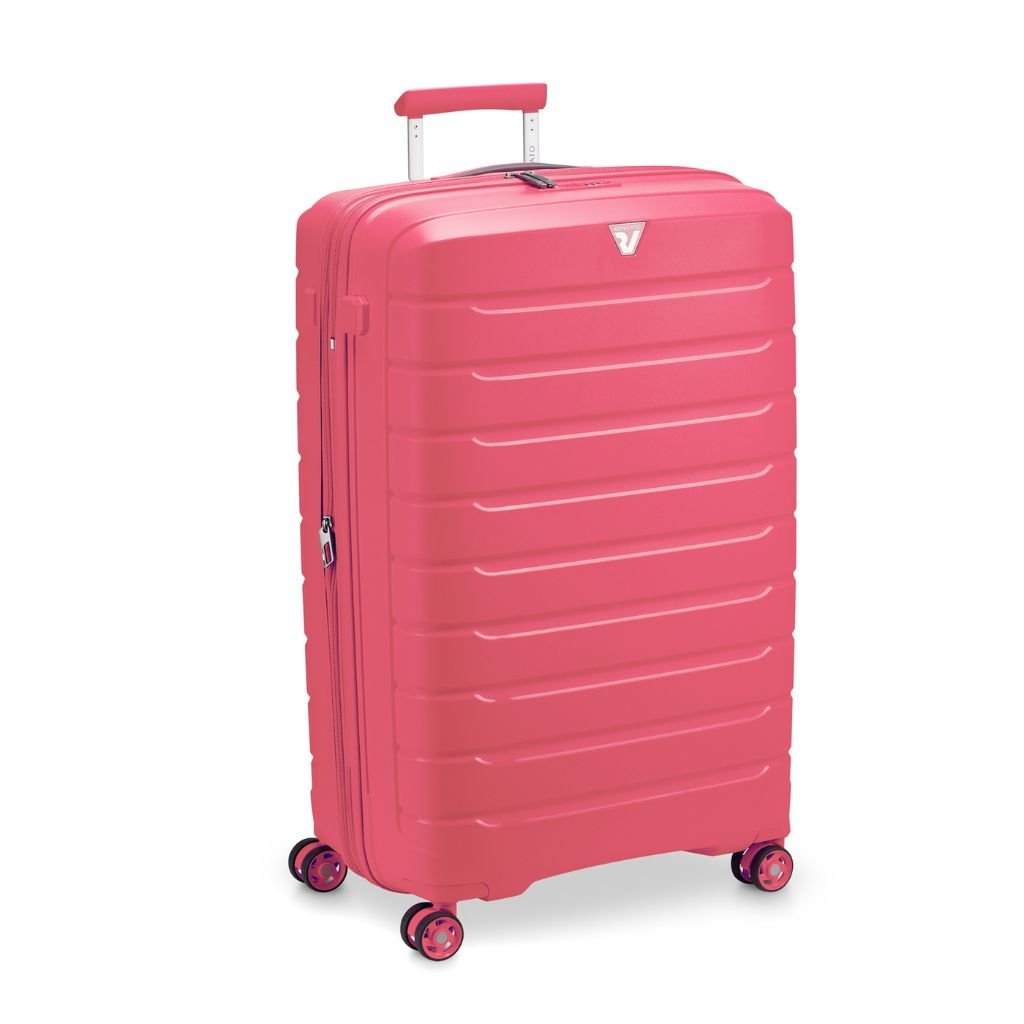 Roncato B Flying DLX Large Exp Luggage - Pink - Love Luggage